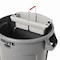 Rubbermaid Commercial Maid Caddy, 2-Compartment, 16w x 9d x 5h, Gray FG264900GRAY - alternate 4